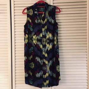 Sleeveless multi color dress